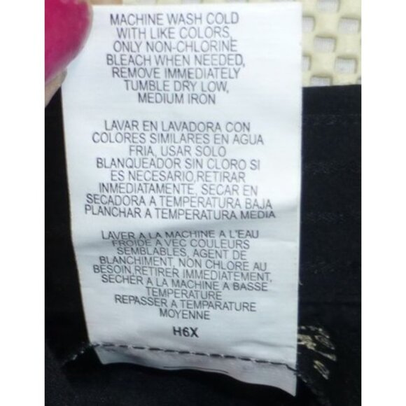 Wrangler Black Western Style Button-Up Shirt With Pinstripes Pearl Snap Cuffs Sm - Picture 7 of 7